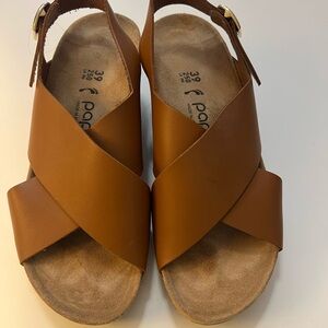 Papillio Tan Leather Sandals
